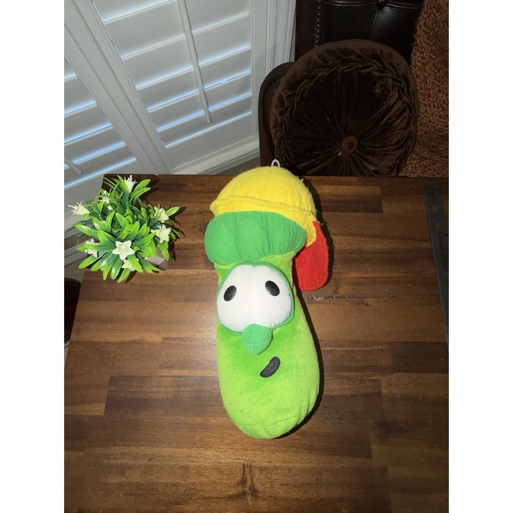 Vintage 13" Veggies Tales Asparagus Plush stuffed Animal